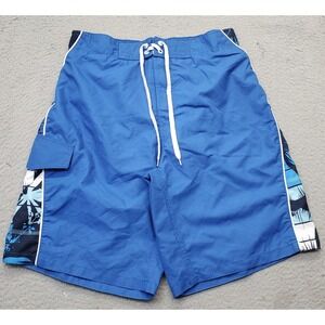Joe Boxer Swim Trunks Short Men's M Multi Thermal Lined Elastic Waist Drawstring